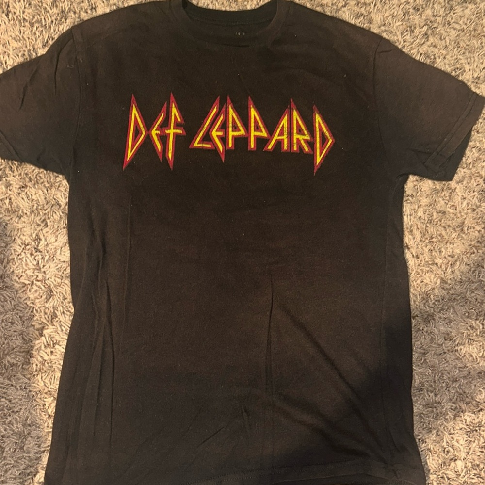 Def Leppard S Black Tee Shirt Classic Rock & Roll TShirt Bludgeon Riffola 2020